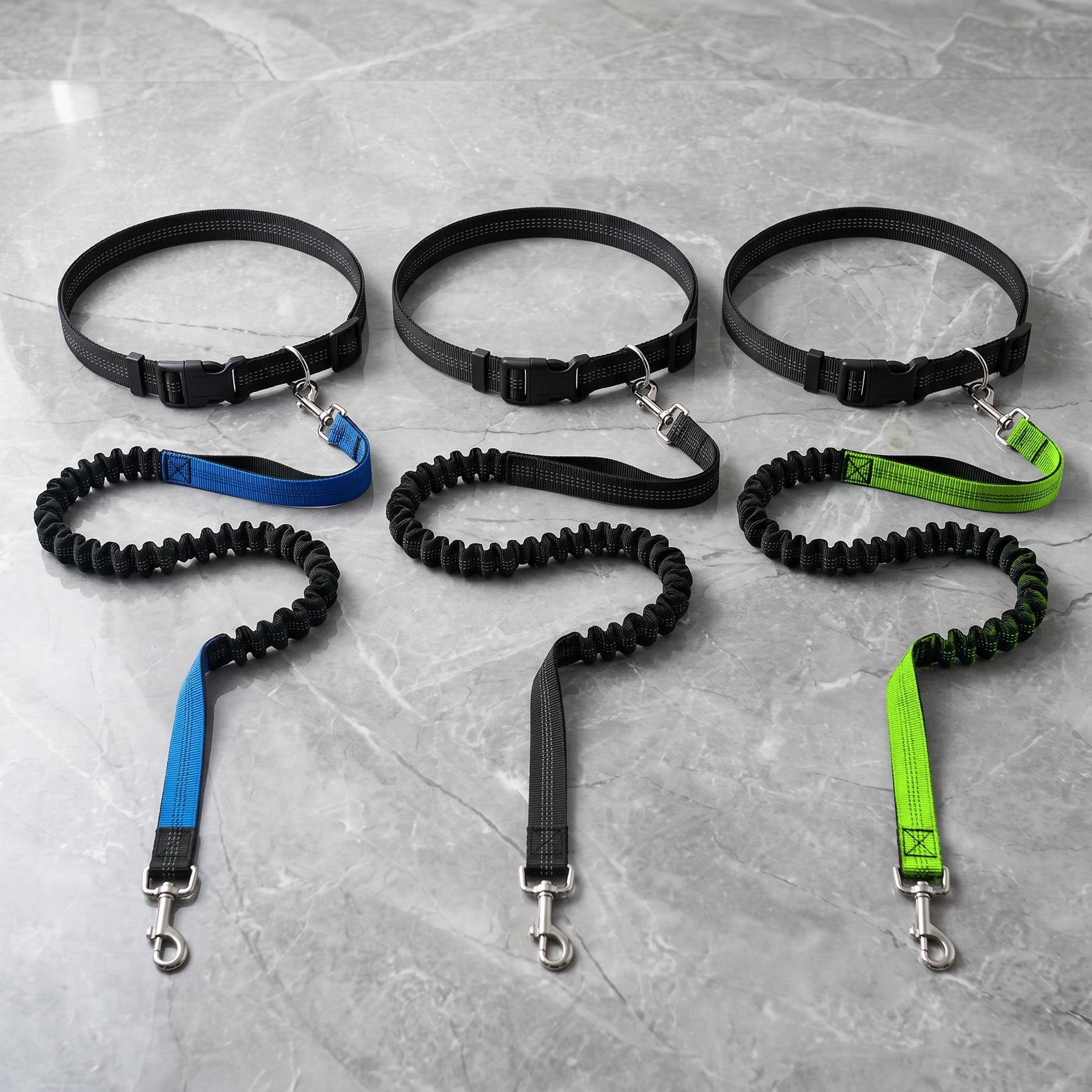 Triple Hands-Free Bungee Dog Leash